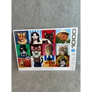 Jigsaw Puzzle Funny Cats 1000 Piece Eurographics Humorous Feline Artwork‎